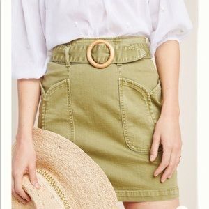 Anthropologie Women’s Pilcro & the Letterpress Charlie Belted Mini Skirt Size 6